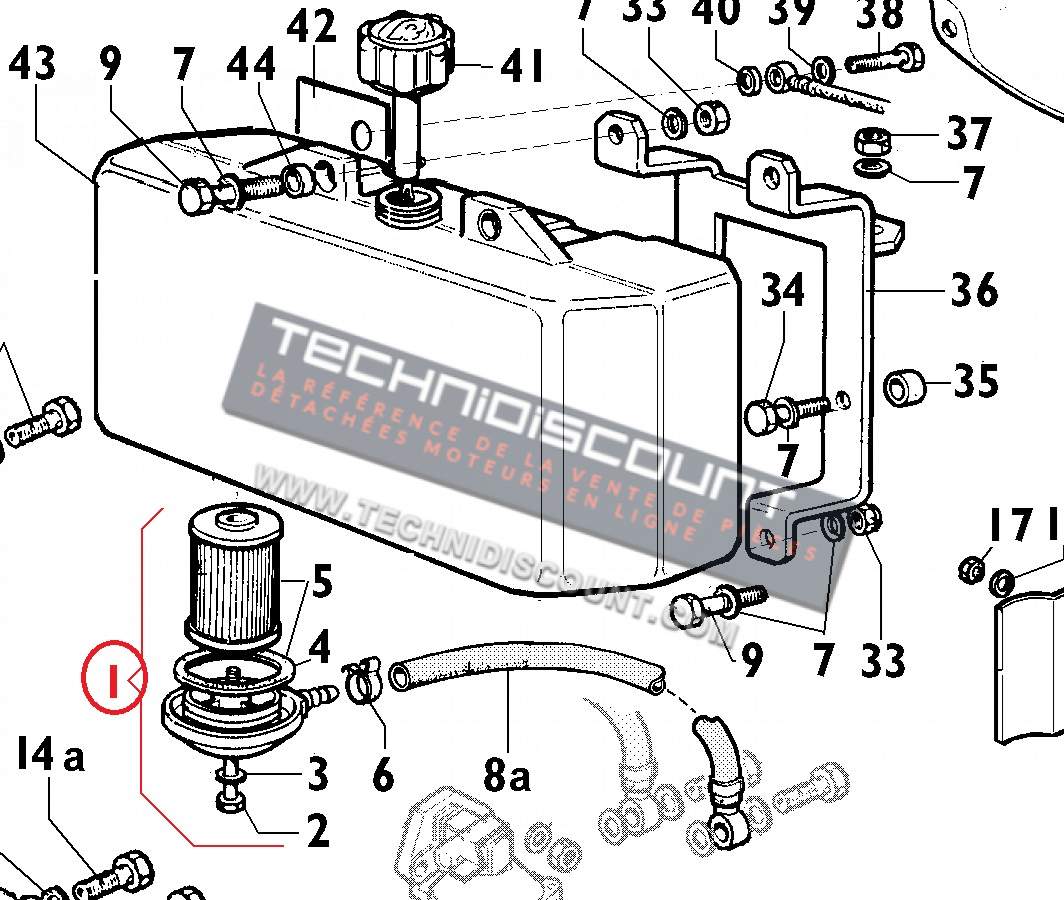 Kit filtre gasoil 391R045 LOMBARDINI 25LD330-2 25LD425-2 RUGGERINI MD150 MD151 MD170 MD171 MD190 MD191 RF80 RF90 KOHLER KD330-2 KD425-2 / ED00391R0450-S KOHLER