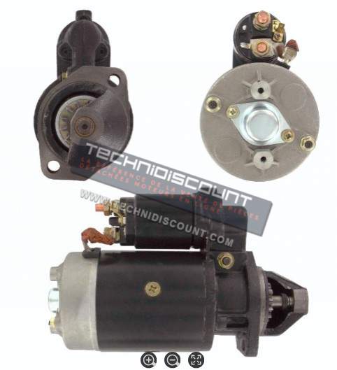 DEMARREUR 12V 2,7kw Adaptable BOSCH 0001366010 ;  0001354106 ; 0001354106 / MS157 MAHLE / 5050460 ; 50504601 HATZ