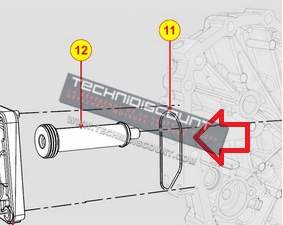 Joint torique couvercle filtre huile LOMBARDINI 15LD400 ; 15LD440 KOHLER KD15-440 ; KD400 ; KD420 RUGGERINI RY103 - ED0012003840-S ; 1200.384