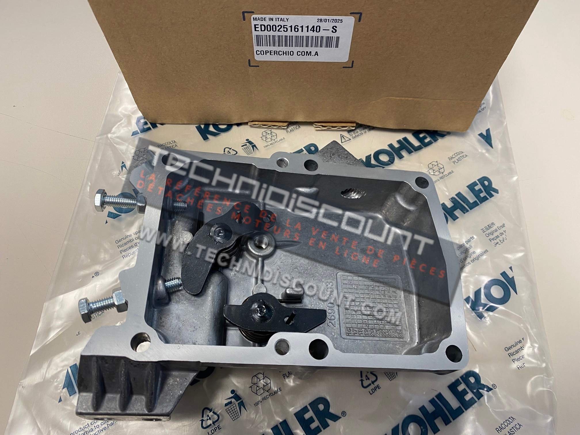 Commande a distance acceleration et stop KOHLER ED0025161140-S LOMBARDINI 9LD561-2 ; 9LD625-2 ; 9LD626-2 ; 12LD435-2 & 12LD475-2 - 2690.383 LOMBARDINI Origine KOHLER LOMBARDINI