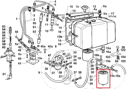 Fuel filter 12ld477-2 lombardini rd220 rd240 rd270 rd278 crd100/2 ...